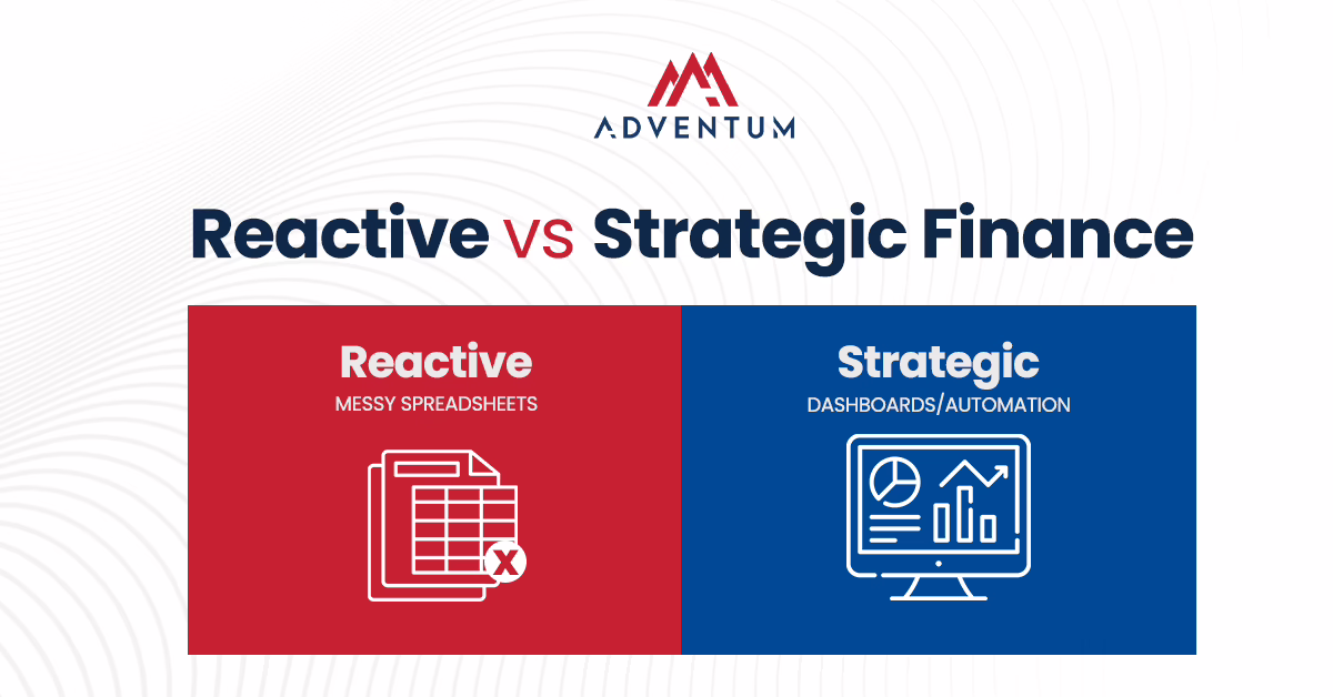 Reactive vs. strategic finance